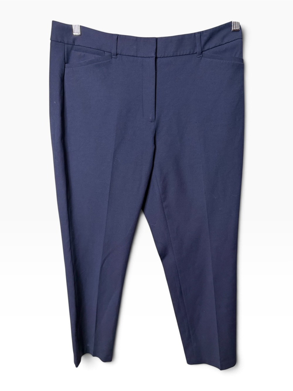 White House Black Market Navy Blue The Slim Ankle Pants Size 10